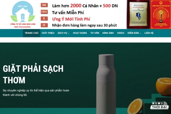 Đặt dịch vụ giặt rèm cửa quận 8 ở website Bảo Linh