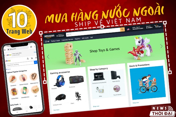 Trang web mua hàng nước ngoài ship về Việt Nam