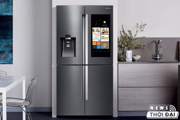 Chiếc tủ lạnh thông minh của Samsung khá phù hợp với những căn nhà thông minh