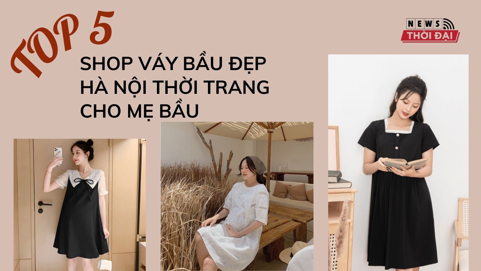 Top 5 Shop váy bầu đẹp Hà Nội thời trang cho mẹ bầu