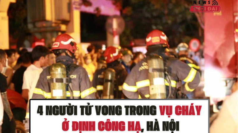 4 người tử vong trong vụ cháy ở Định Công Hạ, Hà Nội