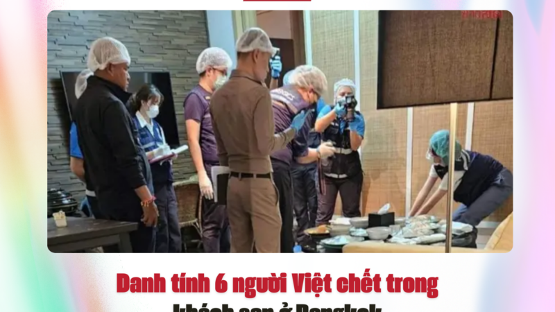 Danh tính 6 người Việt chết trong khách sạn ở Bangkok