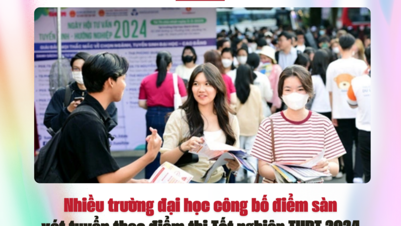 Nhiều trường đại học công bố điểm sàn xét tuyển theo điểm thi Tốt nghiệp THPT 2024