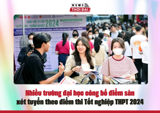 Nhiều trường đại học công bố điểm sàn xét tuyển theo điểm thi Tốt nghiệp THPT 2024