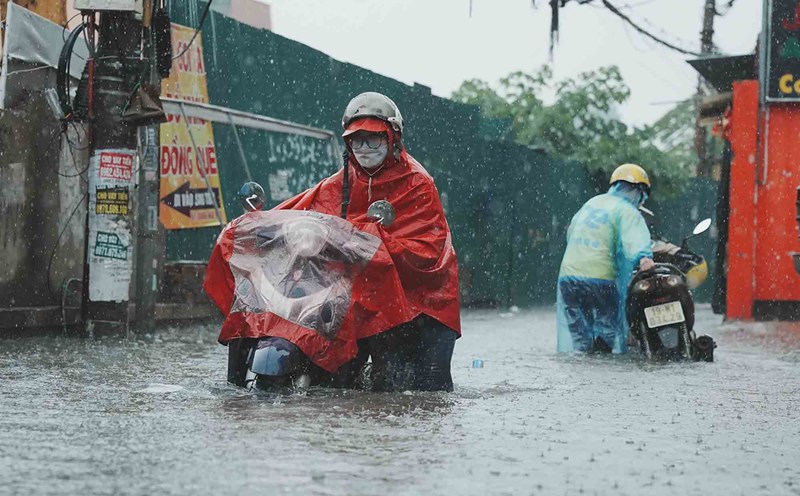 Mưa lớn ở miền Bắc vẫn chưa có dấu hiệu dừng lại