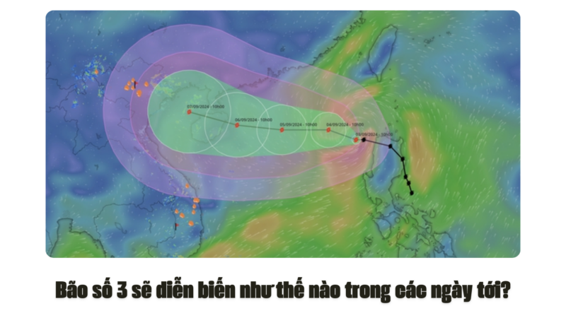 Bão số 3 sẽ diễn biến như thế nào trong các ngày tới?